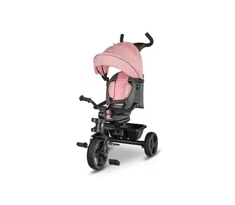Trojkolky Lionelo - Detská trojkolka HAARI ružová/šedá 5902581658821