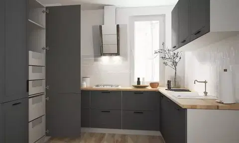 MDF fronty PVC Dvierka Quantum ZM-60 graphite