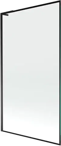 Sprchové dvere MEXEN/S - Next L vaňová zástena FIX 100 x 150, čierna vzor, čierna 895-100-000-03-70-70