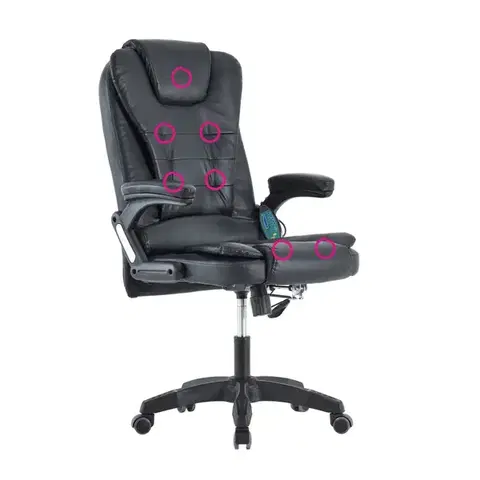 Kancelárske stoličky KONDELA Tyler New kancelárske kreslo s podrúčkami čierna