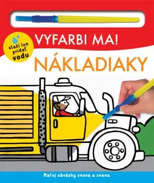 Leporelá, krabičky, puzzle knihy Vyfarbi ma! Nákladiaky - Kolektív autorov