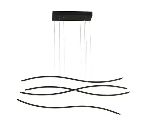 LED osvetlenie Azzardo  - LED Stmievateľný luster na lanku WAVES 4xLED/70W/230V 