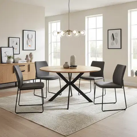 Kuchynské a jedálenské stoly Signal Jedálenský stôl TALIA II | dub 90 cm