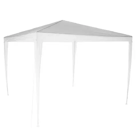 Záhradné altány KONDELA Gotan záhradný altánok 300x300 cm biela