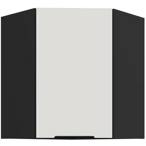 Kuchynské skrinky visiace Kuchynská skrinka Aria-Wh/Bl Anti Fingerprint 60x60 Gn-72 1f (45°)