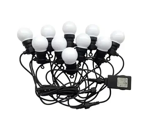 LED osvetlenie  LED Vonkajšia reťaz STRING 5m 10xLED/0,5W/230V IP44 3000K 217436
