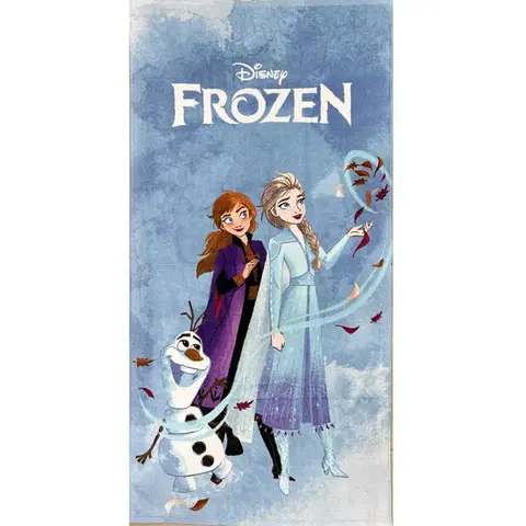 Osušky pre bábätká Detská osuška FROZEN fialová 70X140cm Setino Tiahome