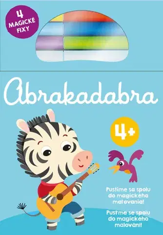 Nalepovačky, vystrihovačky, skladačky Abrakadabra 4+ (Zebra)