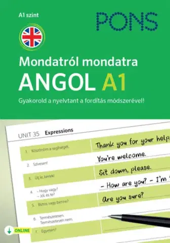 Gramatika a slovná zásoba PONS Mondatról mondatra - Angol A1 - Gyakorold a nyelvtant a fordítás módszerével! - Filip Radej,Magdalena Filak