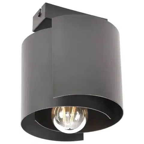 Lampy do obývačky Stropné bodové svietidlo HUGO Black 2955/Z-B-1 LW1