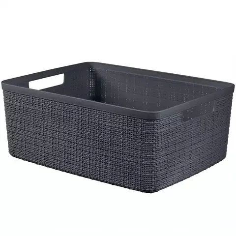Kúpeľňové doplnky Košík M Jute 245713 tmavošedý 12l