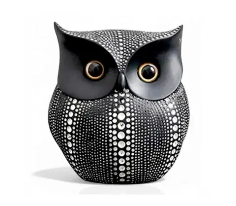 Taburetky Estilo Home Stolová dekorácia 15 cm, čierna 5905623250151