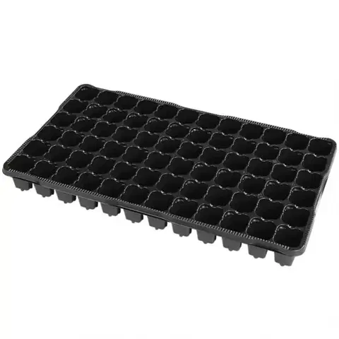 Príslušenstvo pre pestovanie rastlín Sadbovač MINI JP plastový čierny 4x4cm; 72ks