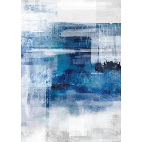 Obrazy Plátno maľba Blue Abstract