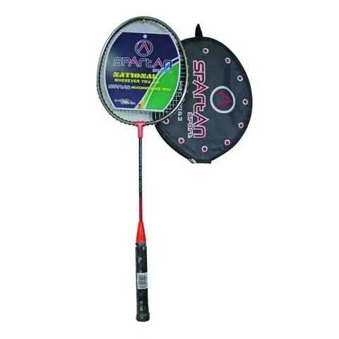 Badmintonové rakety Badmintonová raketa SPARTAN DROP SHOT čierno-tehlová
