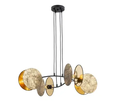 Svietidlá EMIBIG Luster na lanku MOTIF 4xE27/15W/230V zlatá 1326/4