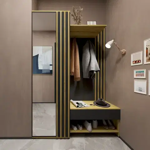 Predsieňový nábytok Predsieňový nábytok Tavo čierna/artisan