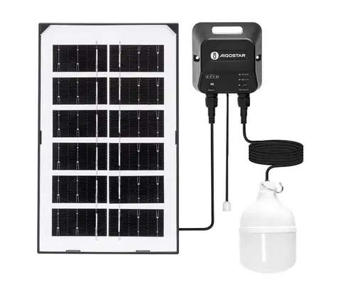 Svietidlá  B.V.  - LED solárny luster LED/35W/12V 3000 mAh 6500K priemer 10 cm B1020134N