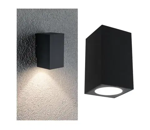 Svietidlá Paulmann 94327 - LED/3,8W IP44 Vonkajšie nástenné svietidlo FLAME 230V antracit 94327