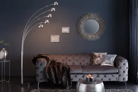 Osvetlenie Stojací lampa QUITO Dekorhome