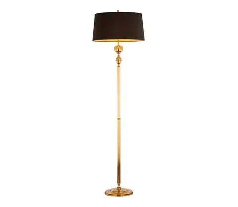 Lampy Jupiter 1955 - Stojacia lampa BATUMI 1xE27/40W/230V čierna/mosadz 1955