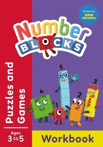 Príprava do školy, pracovné zošity Numberblocks Puzzles and Games (Red Level Workbook) - Numberblocks