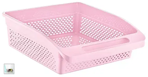 Dózy na potraviny MAKRO - Organizér do chladničky 26,5x9x29cm, rôzne farby, umelá hmota