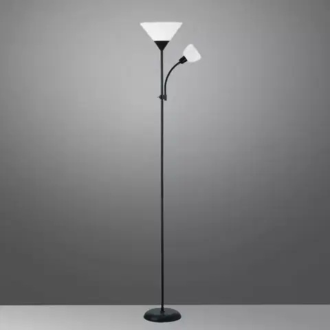 Moderné lampy do obývačky Stojanová lampa Kama BR/W LP2