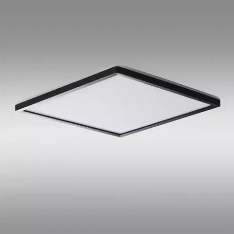 Moderné stropnice King Berry Plafon LED čierny štvorec 17,5W