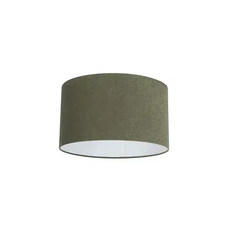 Tienidlo na lampu Látkové tienidlo tmavozelené 35/35/20