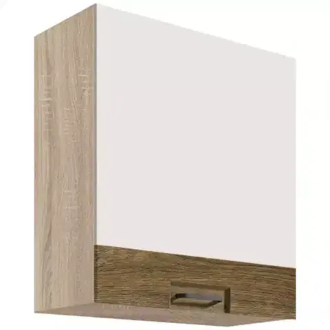 Kuchynské skrinky visiace Skrinka do kuchyne Favorit 34g Sonoma/White+Ribbeck
