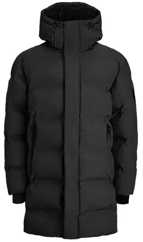 Bundy JACK AND JONES Jack & Jones Fushion Long Puffer Jacket Black Veľkosť: XXL