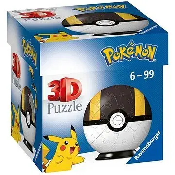 Limitovaná edícia Ravensburger Puzzle-Ball Pokémon: Poké Ball žlto-čierny 54 Ravensburger