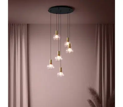 Svietidlá Eglo 390279 -LED Stmievateľný luster na lanku TERQUE 6xLED/5,4W/230V 3000K pr.54cm 390279