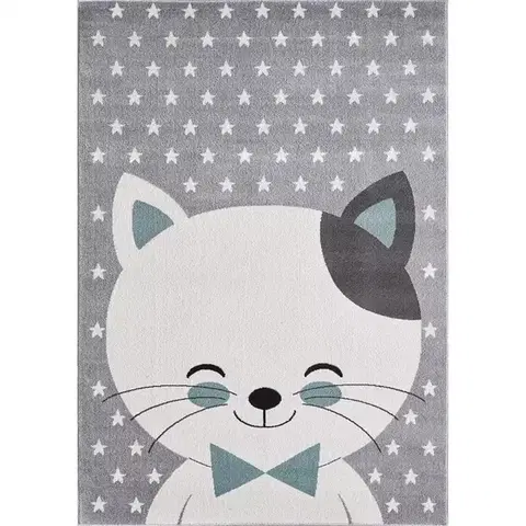 Koberce pre deti Koberec Frisee Soft Kids 1,33/1,9 0550A šedá