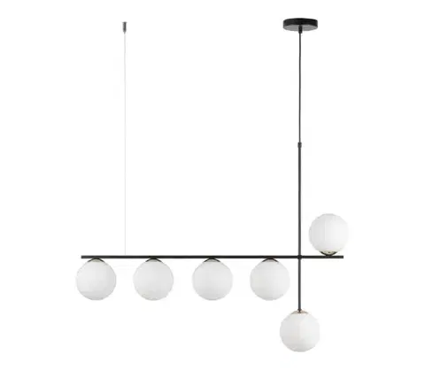 Svietidlá  Luster na lanku SILIA 6xG9/12W/230V čierna 33697