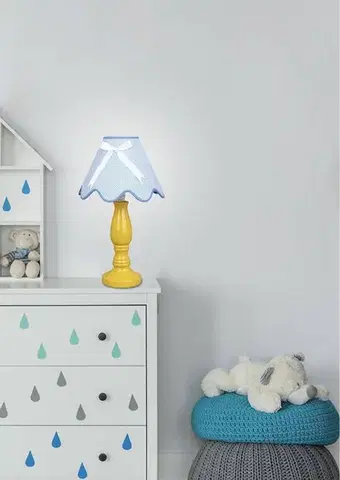 Stolové lampy Stolová lampa Lola žlto-modrá