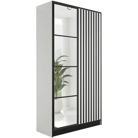 Šatníkové skrine Skriňa Eden 2d 107 Biela 3