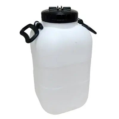 Zavlažovače Kinekus Barel plastový15L šróbovacie veko veko širka hrdla 11,5 cm s rúčkami, biely