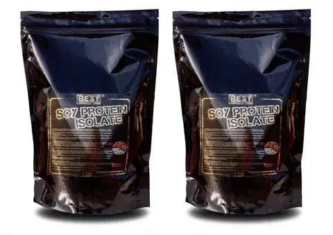 Sojové proteíny 1+1 Zadarmo: Soy Protein Isolate Neutrál od Best Nutrition 1,0 kg + 1,0 kg Neutral