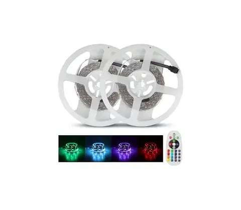 LED osvětlení  LED RGB Stmievateľný pásik 2x5m LED/4,8W/230V + DO 2630