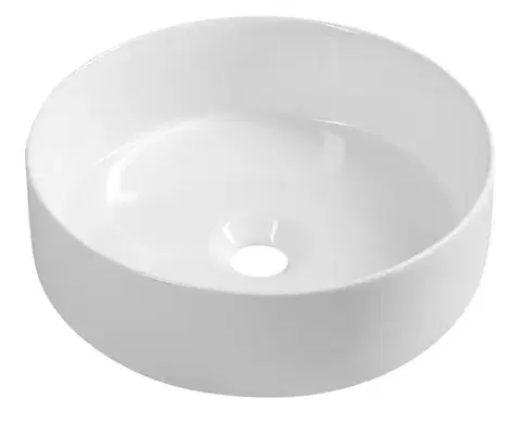 Umývadlá ISVEA - INFINITY ROUND keramické umývadlo na dosku, priemer 36cm, biela 10NF65036