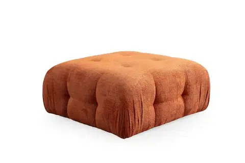 Taburety a podnožky Taburetka Amaris Pouffe - Orange