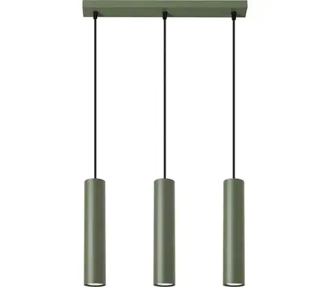 Svietidlá  SL.1486 - Luster na lanku LAGOS 3xGU10/10W/230V zelená SL.1486