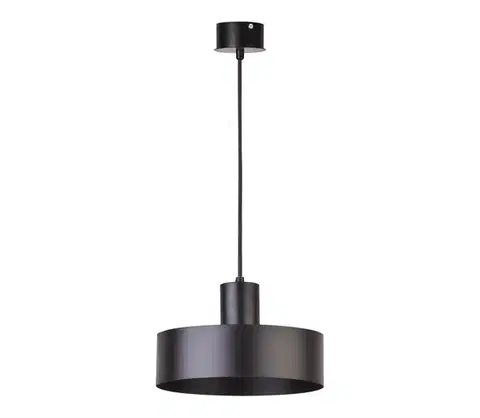 Svietidlá  Luster na lanku RIF 1xE27/60W/230V pr. 25 cm čierna 30896