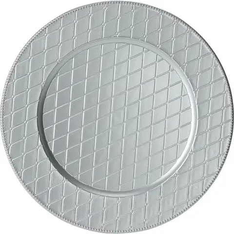 Podnosy a tácky Podložka pod tanier Silver Rhombus, 33 cm