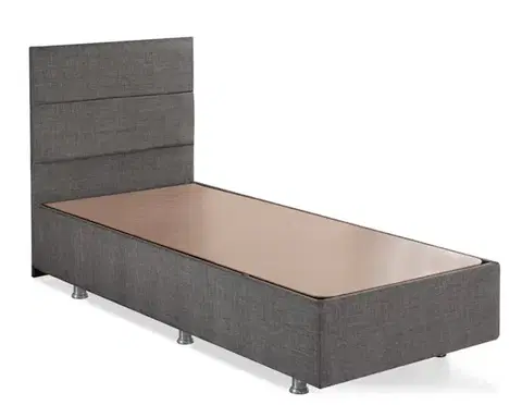 Postele Rám jednolôžkovej postele s čelom Silver - Grey (90 x 190)