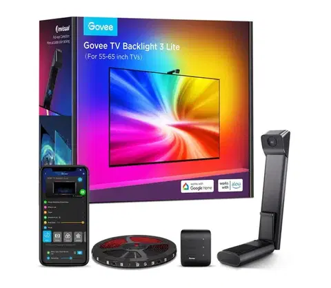LED osvetlenie Govee - TV Backlight 3 Lite TV 55-65" SMART LED podsvietenie RGBICW Wi-Fi IP67 +DO H60993D1