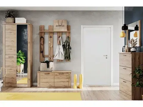 Predsieňové steny KONDELA Dorsi predsieň dub navarra