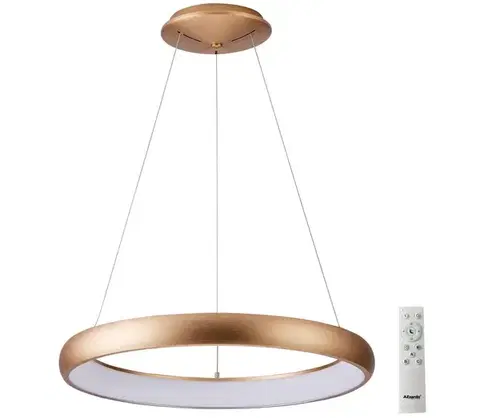 Svietidlá Azzardo  - LED Stmievateľný luster na lanku ANTONIO LED/80W/230V zlatá + DO 